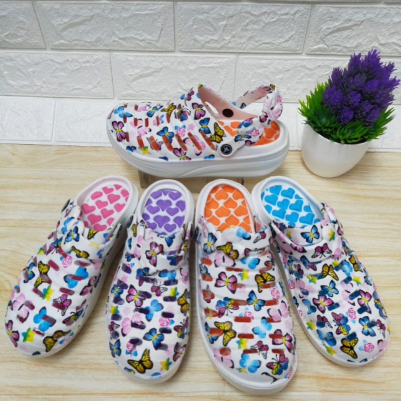 SANDAL BAIM WANITA / BAIM ORIENTAL 302-1/ SANDAL MOTIF KUPU-KUPU