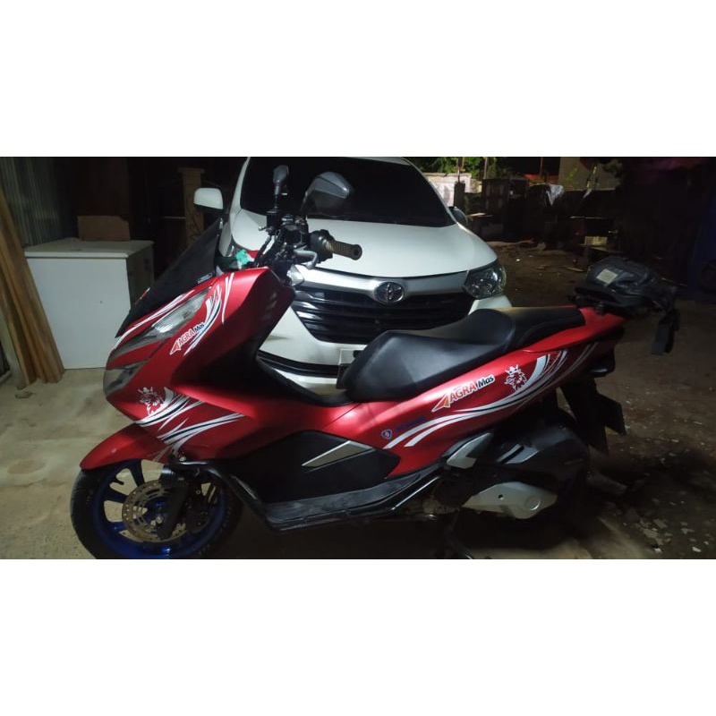 striping sticker livery bus AGRA MAS pcx 150 transparan custame