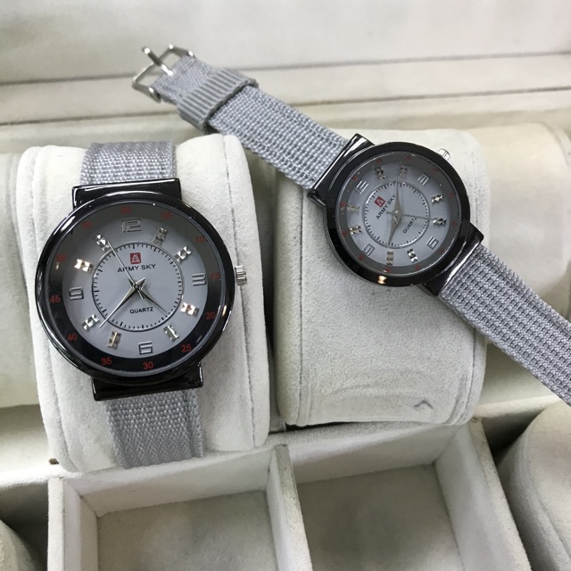 SUPER MURAH,,, JAM TANGAN COUPLE MURAH KANVAS/KAIN