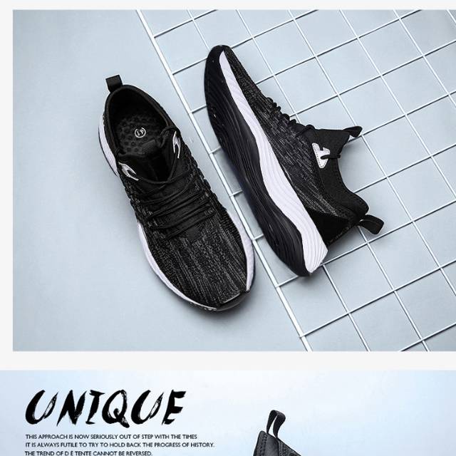 Sneakers Himer Sepatu Unique pria original import casual Hitam model sport keren terbaru boots kets 