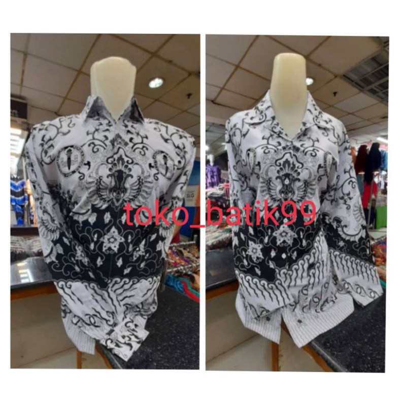 PGRI wanita dan pria motif kusuma bangsa size jumbo 4L 5L