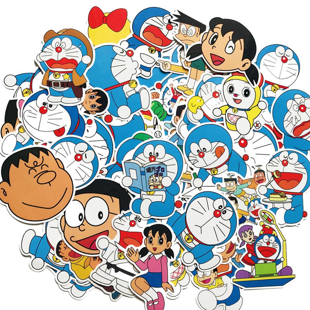 [Elegan] Stiker Doraemon 60Pcs/pack Kawaii Planner Journal Diary Album Sticker