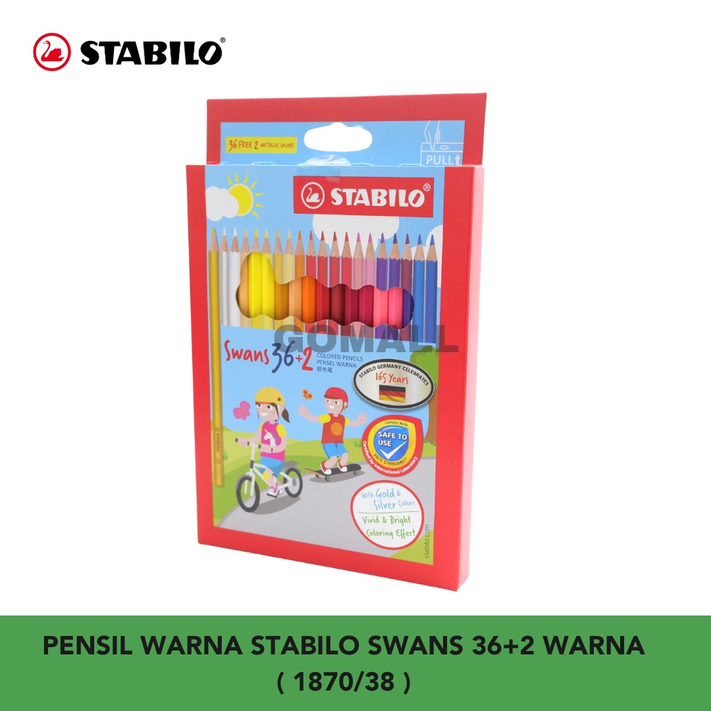 

Pensil Warna Stabilo Swans Colored Pencils isi 36+2 pcs