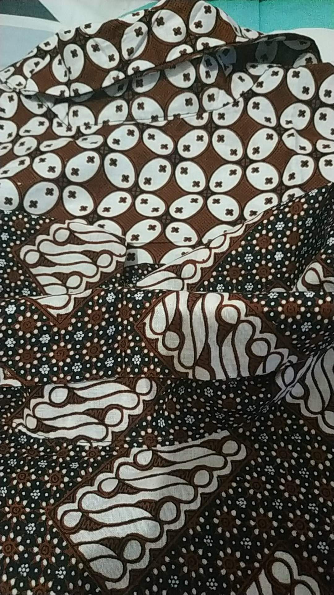 Tunik Santika White Jumbo #3 Batik Big Size Muslim Midi Kantor