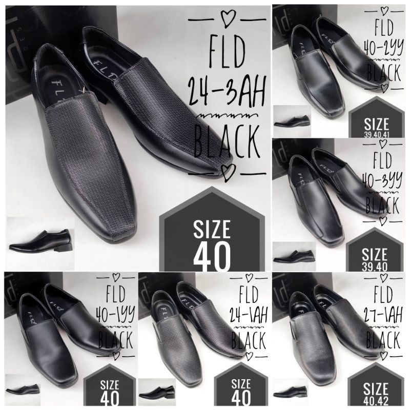 SEPATU PANTOFEL KERJA PRIA ORIGINAL FLD