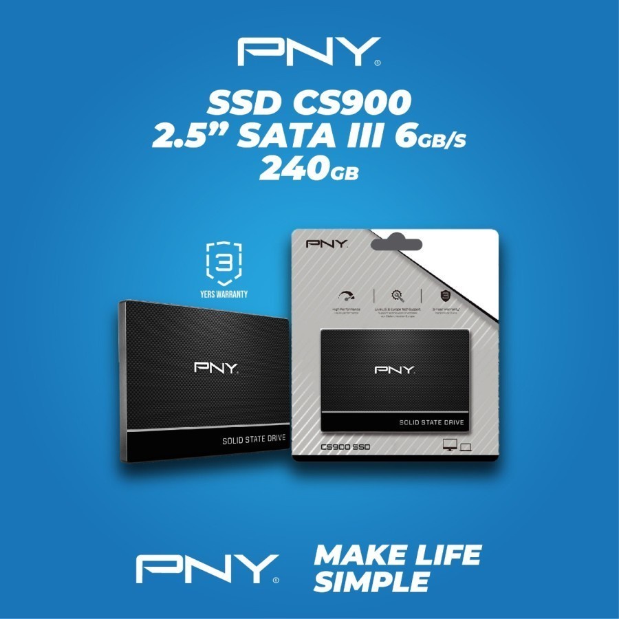 PNY CS900 Internal SSD 120GB 240GB 480GB 2.5 Inch/ SATA III/ 6 Gbps