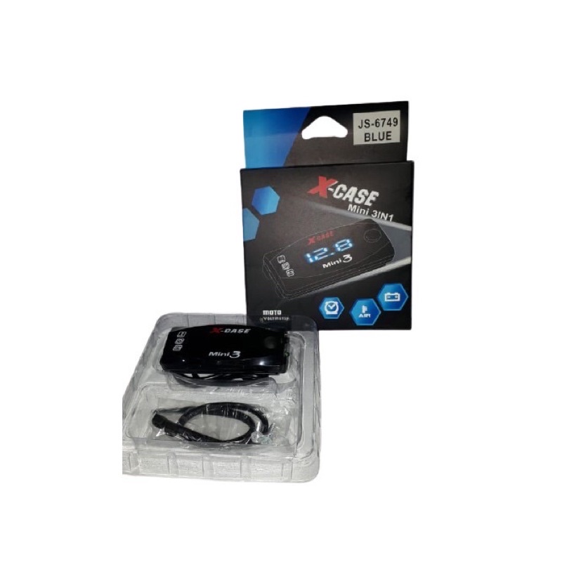 [ X CASE ] VOLT METER AKI 3 IN 1 / VOLT METER SUHU / VOLT METER JAM VM