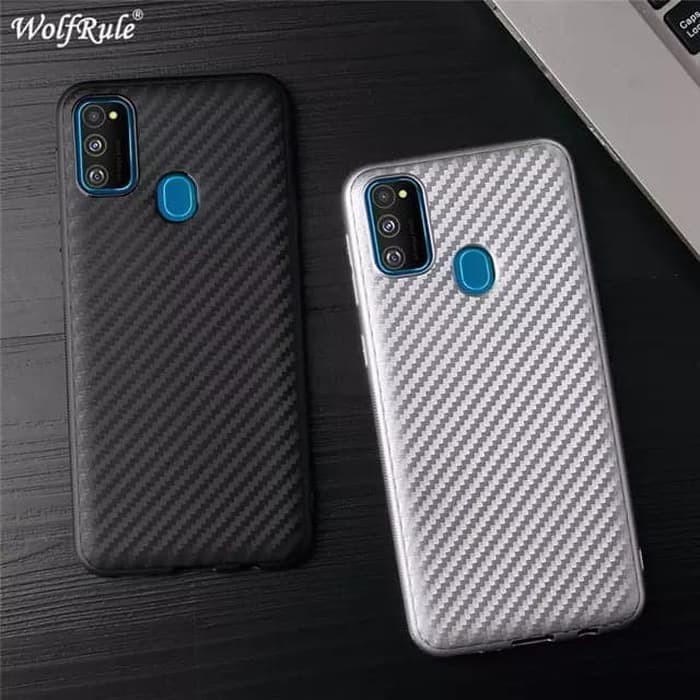 OPPO A15S / A15 SOFT CASE FIBER CARBON