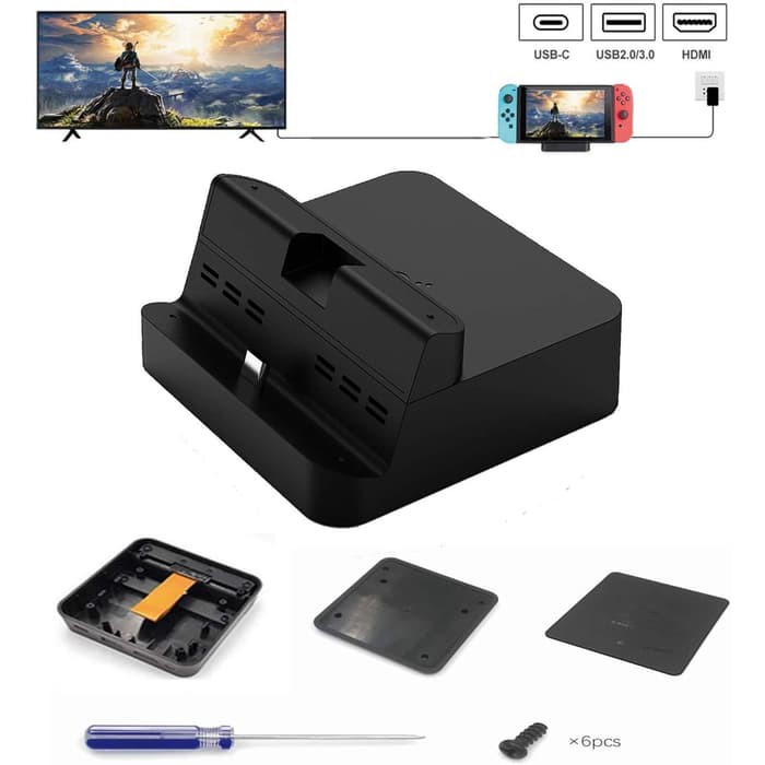 portable dock replacement case for nintendo switch