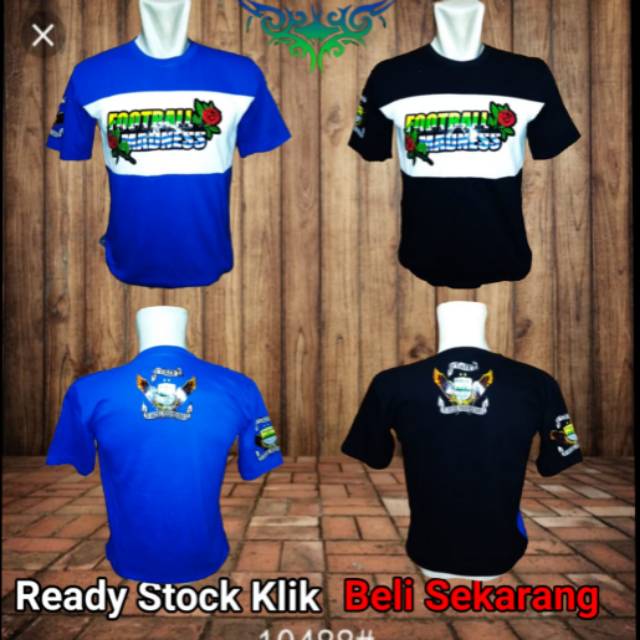 Kaos casual persib terbaru hitam biru