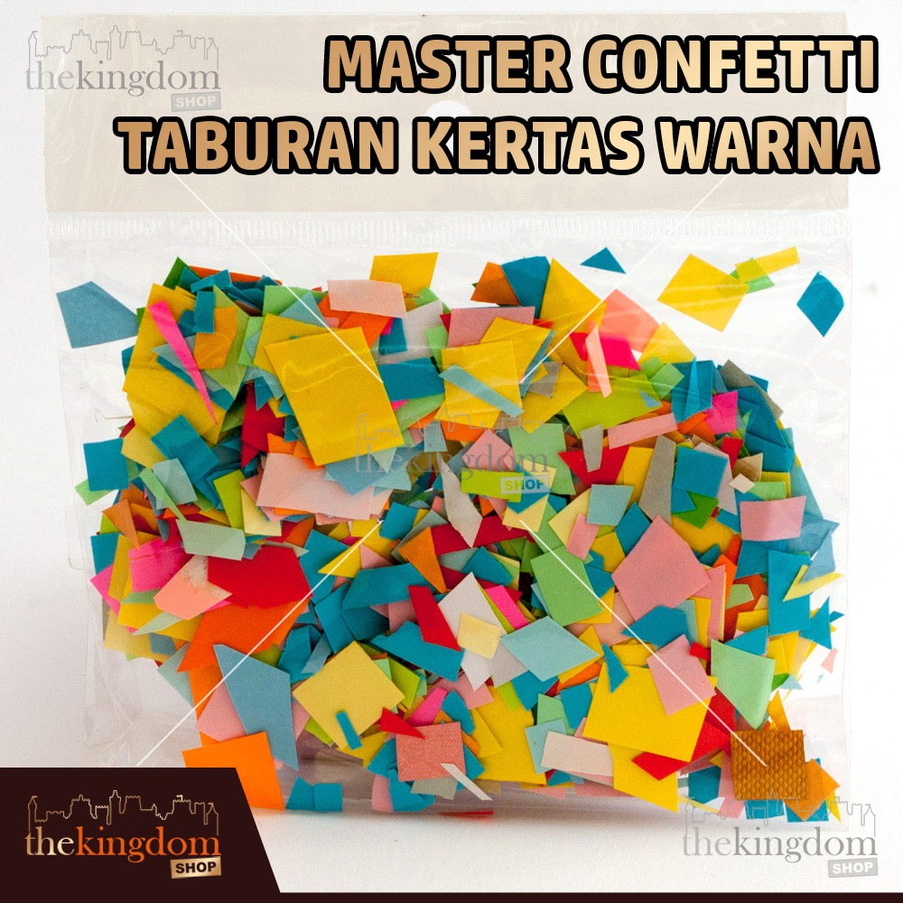 Master Confetti Taburan Kertas Warna / Kertas Tissue