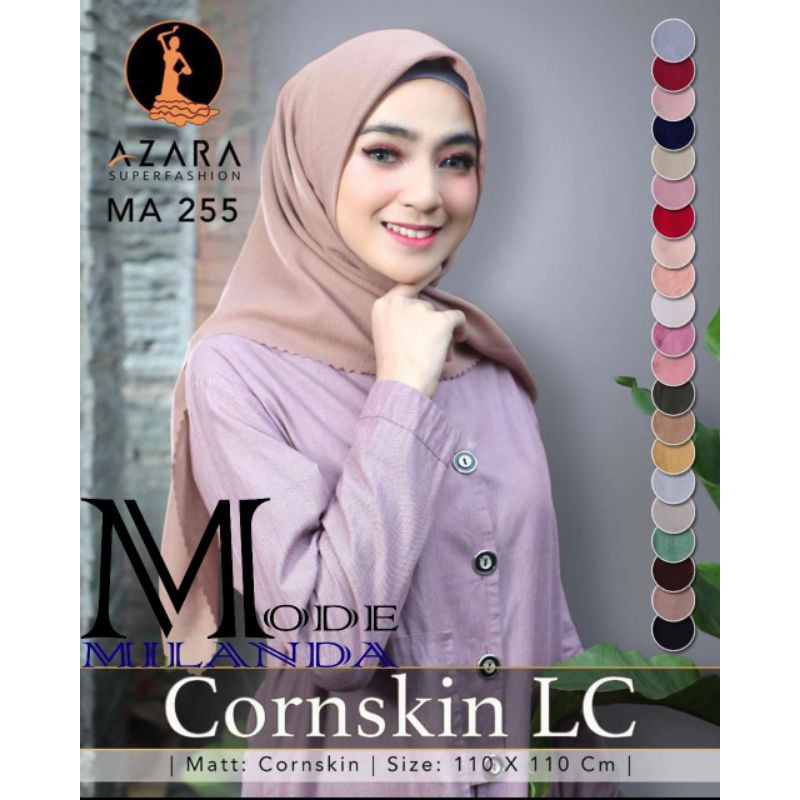 Azara Hijab Segiempat Cornskin Laser Cutting 110X110 CM