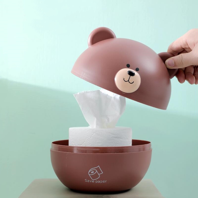 Kotak Tisu Unik Lucu Karakter Beruang Teddy Bear Grizzly Ice Bear Tissue Roll Box We Bare Bears