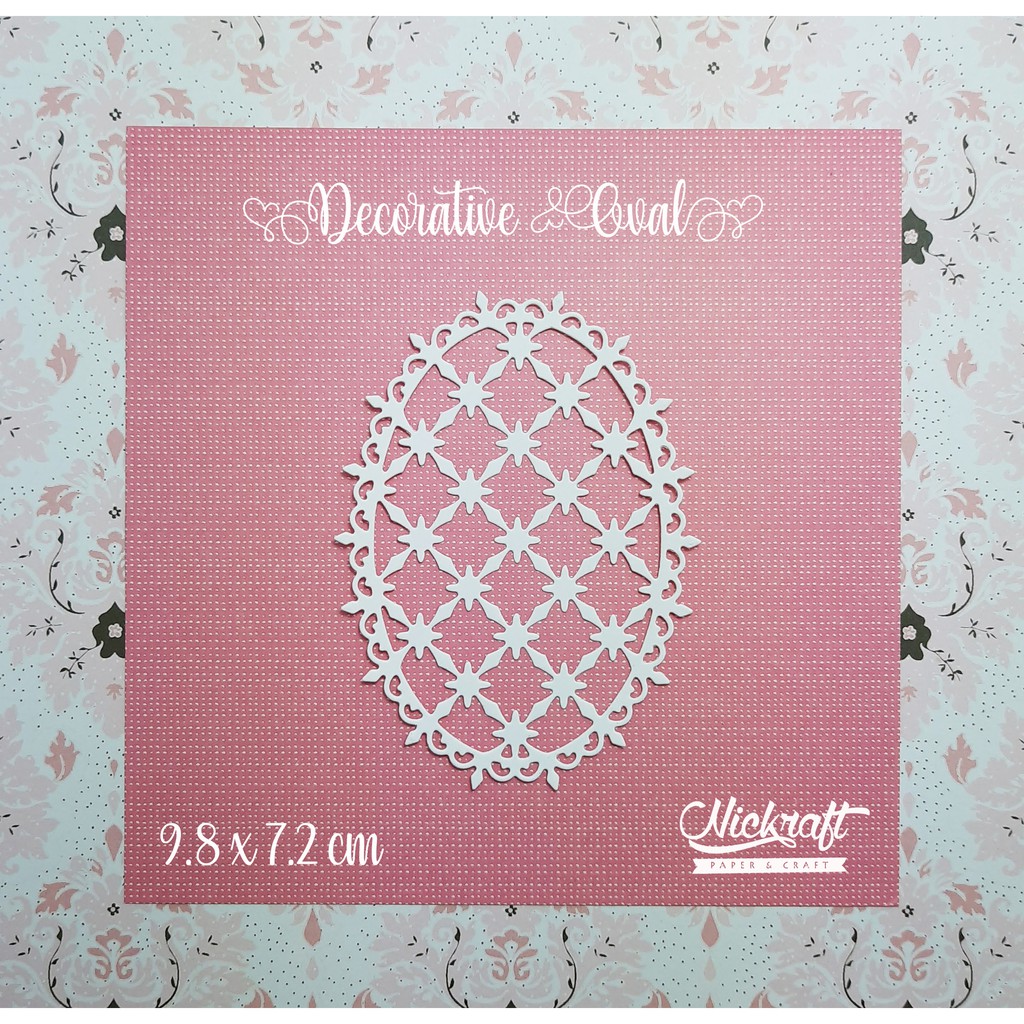 

DECORATIVE OVAL - BAHAN SCRAPBOOK LABEL