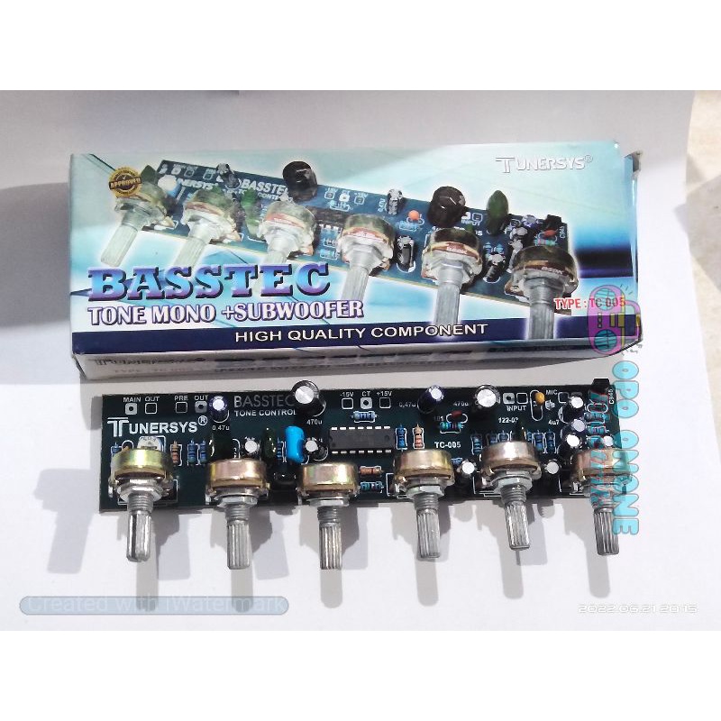 bastec tone control mono + subwoffer tunersys