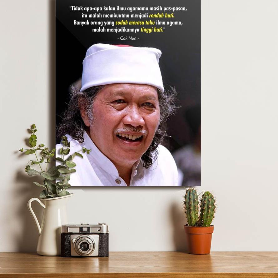Baru Cak Nun Emha Ainun Nadjib Maiyah Hiasan Dinding Quotes Kata Bijak Poster Kayu Pajangan Kaligraf