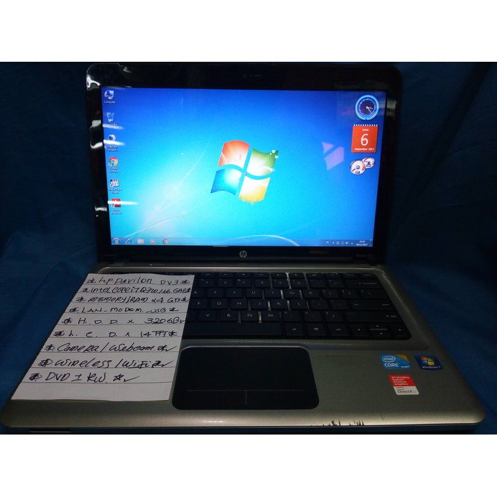 Notebook Hp pavilion DV3 Core i7  ( used 90 % )