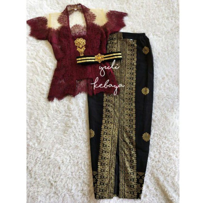 Kebaya Maroon Kondangan Wisuda Murah