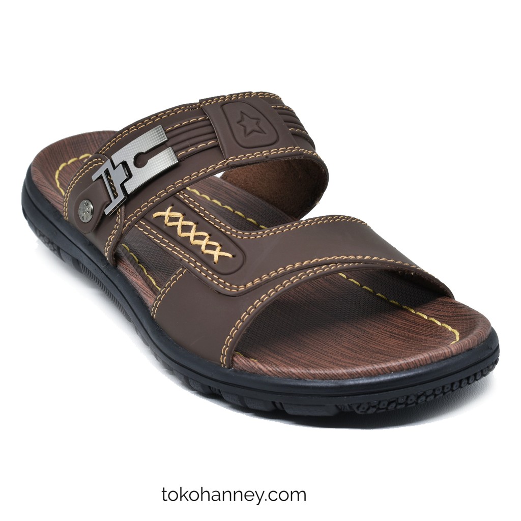SANDAL PRIA DAVIS 03 SANDAL KASUAL PRIA SANDAL SLOP-03 COKLAT