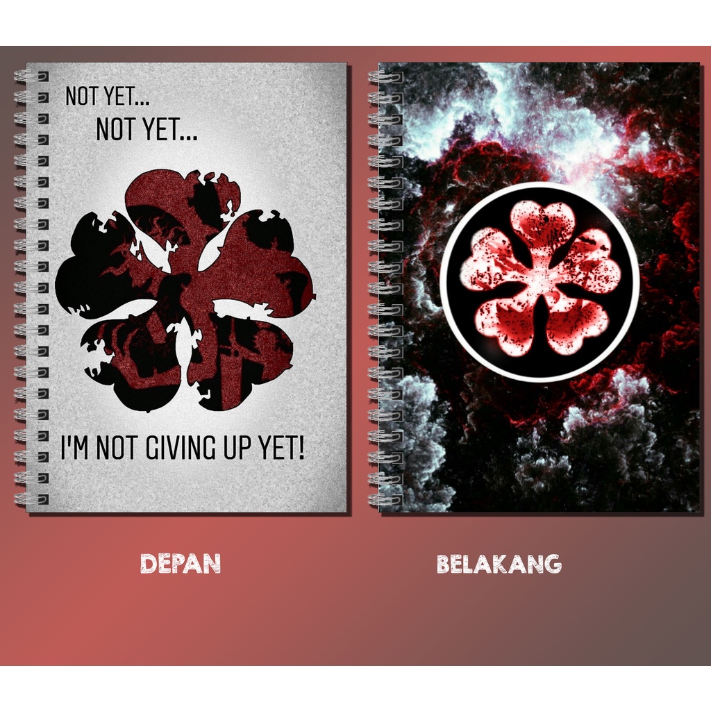 

note book / notebook buku catatan ANIME BLACK CLOVER ASTA