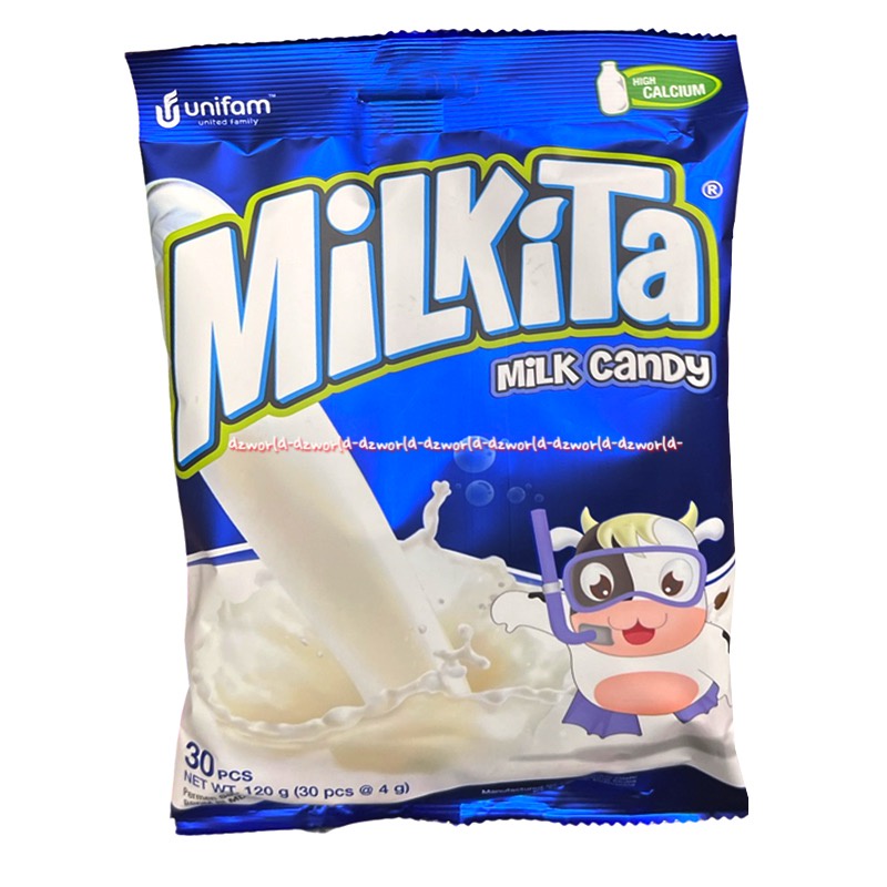 Milkita 30pcs Milk Candy Rasa Melon Susu Strawberry Chocolate Permen Susu Aneka Rasa Milk Kita Stroberi Coklat Kendi Cendy