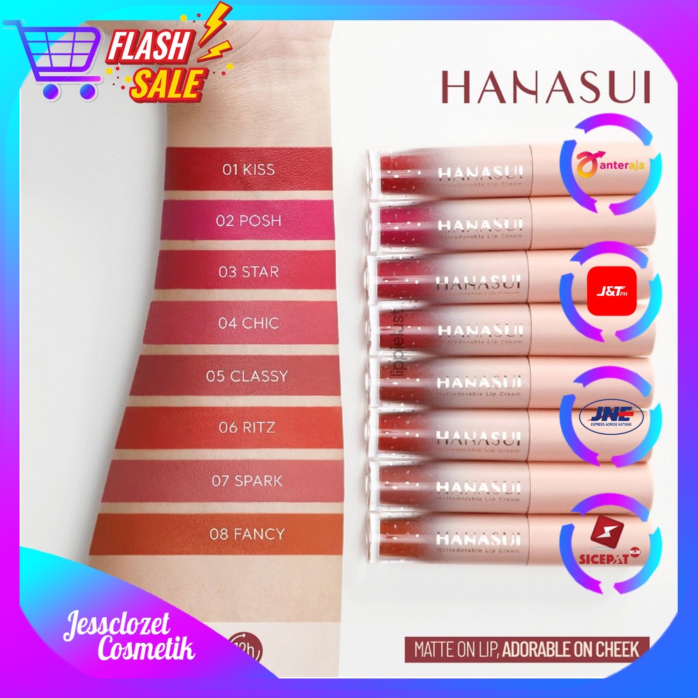 Hanasui Mattedorable Lip Cream Pewarna Bibir Lipstik Hanasui Murah