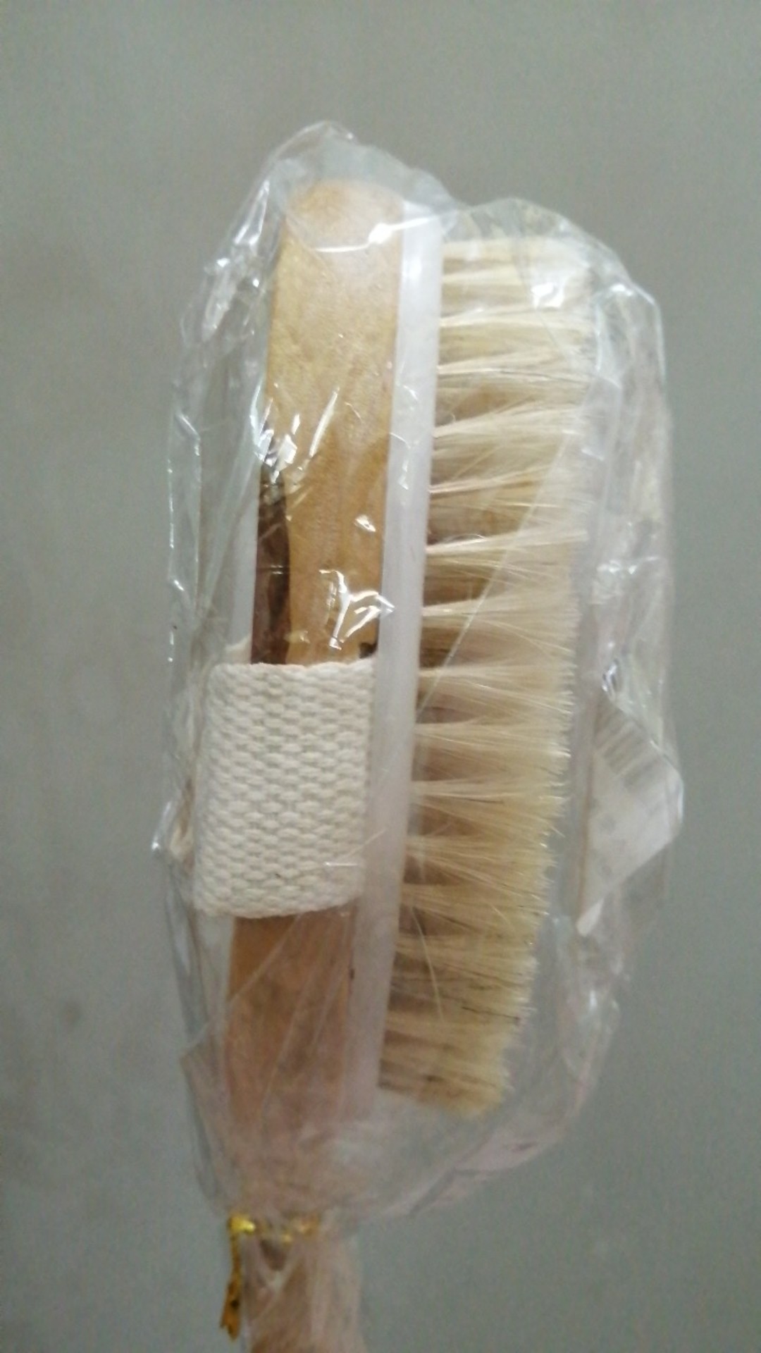 Jny Sikat Gosok Punggung Gagang Kayu Panjang Alami Bisa Dilepas Untuk Mandi/spa