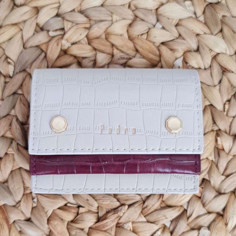 3.3 SALE | PDRO Croc-Effect Embossed Leather Card Holder