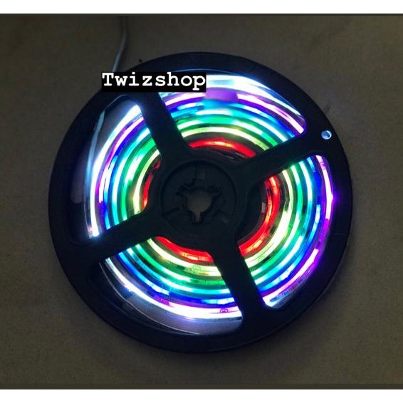 Lampu LED Strip Running RGB 5 Meter DC 12V + IC Pintar IP44 Waterproof