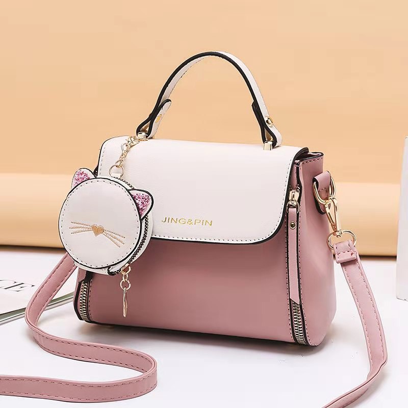 TFT AX20099 92768 AX768 B2078 T13 (1 KG MUAT 2) TAS SELEMPANG PINK WANITA IMPORT - TAS ELEGANT – HANDBAG - TAS KOREA - HARGA GROSIR AX759