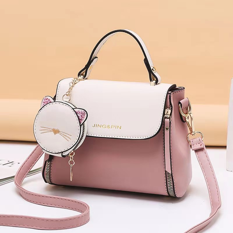 TFT AX20099 92768 AX768 B2078 T13 (1 KG MUAT 2) TAS SELEMPANG PINK WANITA IMPORT - TAS ELEGANT – HANDBAG - TAS KOREA - HARGA GROSIR AX759