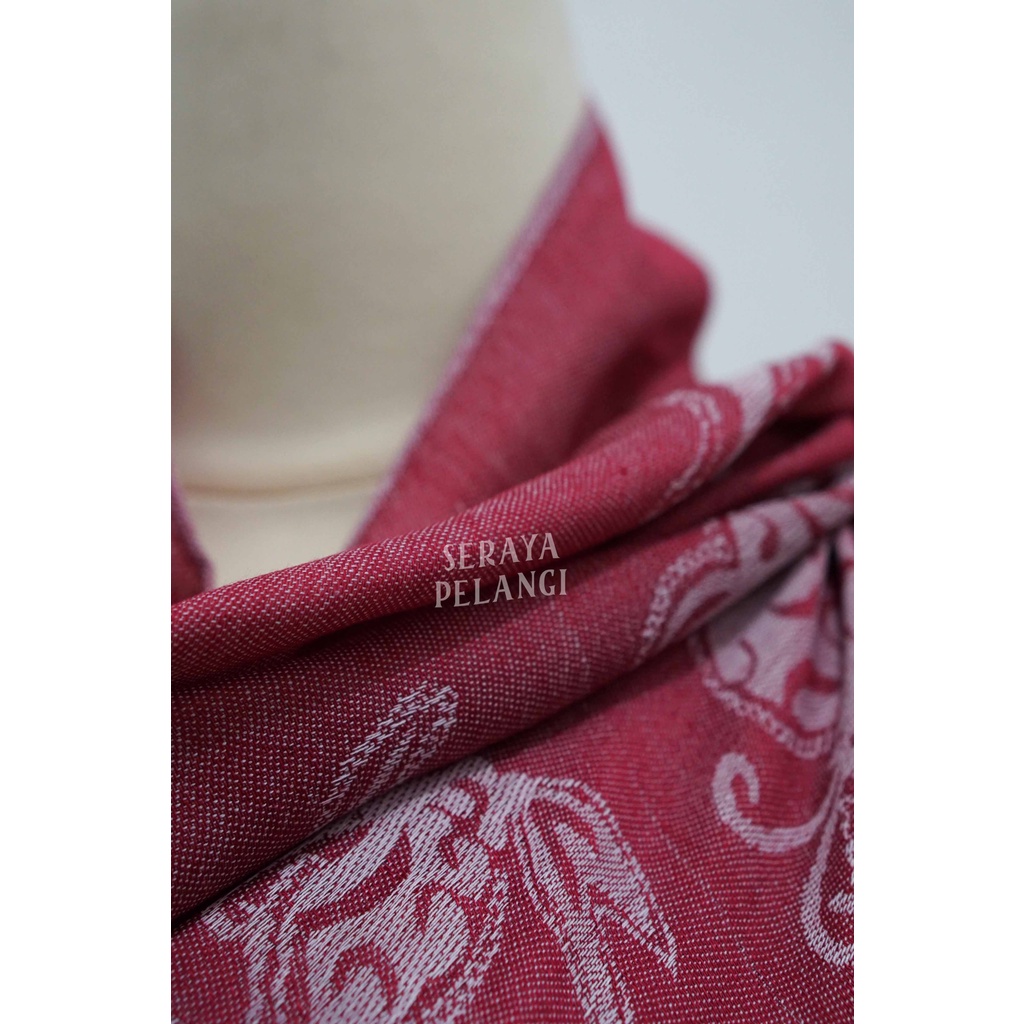 Pashmina Cashmere Motif Kupu-Kupu 05 | Selendang | Scarf | Syal | Shawl | Pasmina | Souvenir | Gift