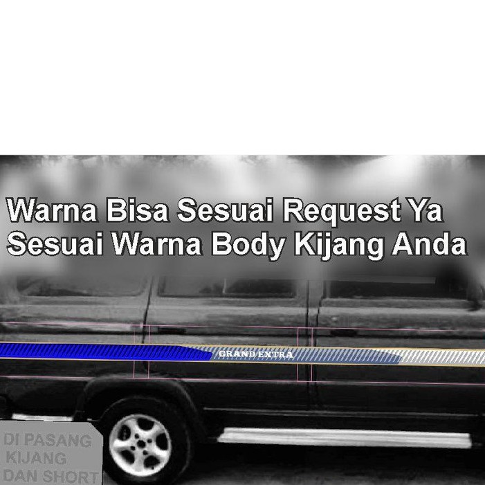 stiker stiping lis toyota kijang 89 90 91 92 93 94 95 grand extra custom mirip ori warna bisa pilih
