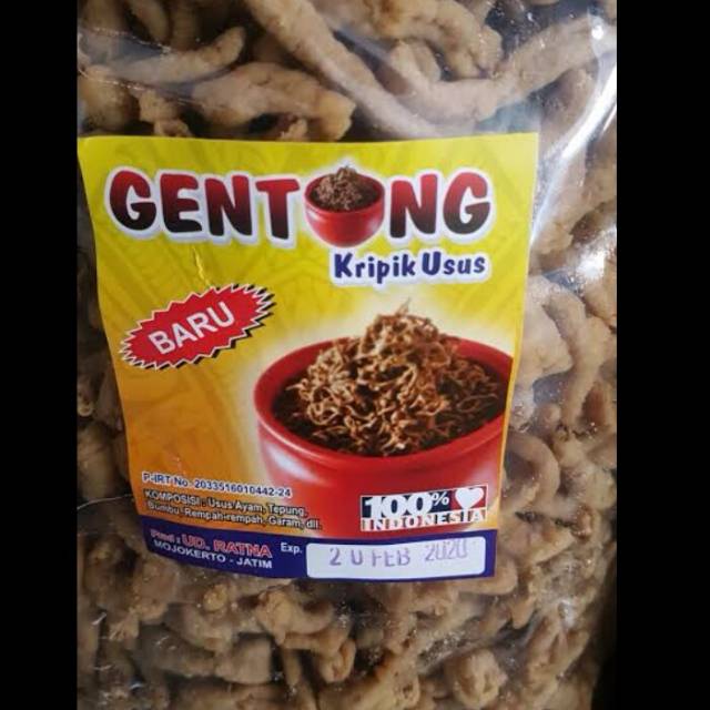 

kripik usus renyah,gurih,supet
