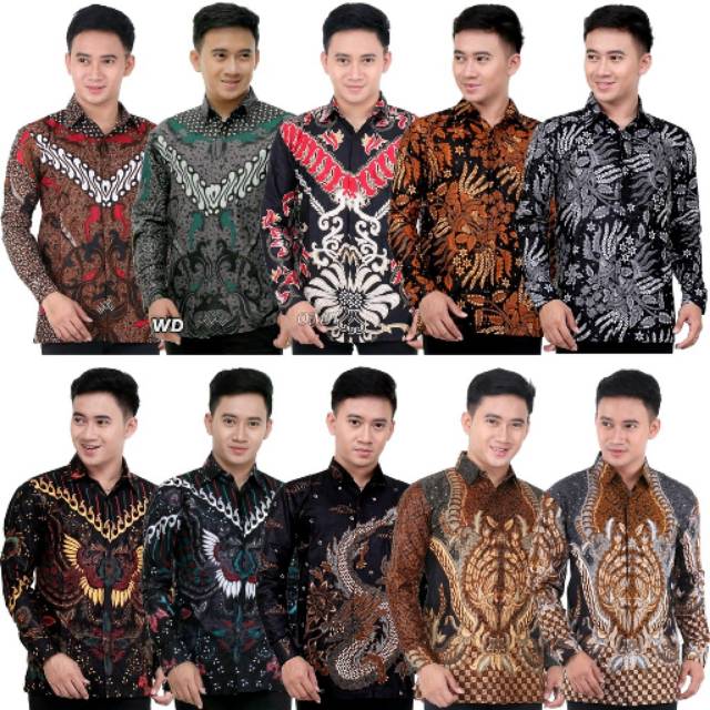 SIZE M L XL XXL XXXL BSWART Batik HRB026 Kenongo Hem Pendek Padi Pekalongan M L XL Batik Pria