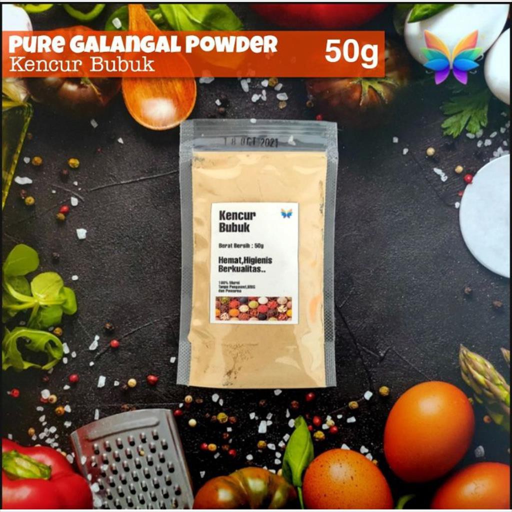 

Bumbu Rempah KENCUR BUBUK / Pure Galangal Powder 50g ✓PREMIUM #WarnaWarniRempah