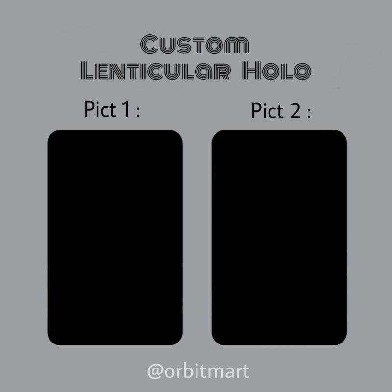 Jasa Custom Photocard Hologram [Lenticular Holo]