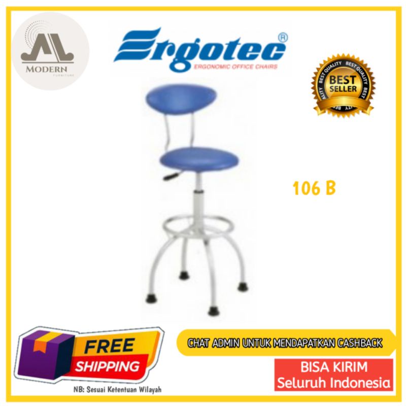 TERMURAH Kursi Bar / Kursi resto / kursi cafe / kursi multifungsi terbaru Ergotec Tipe 106 B