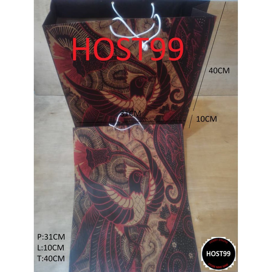 

TAS KERTAS PAPER BAG MOTIF BATIK GOODIE BAG BESAR LARGE