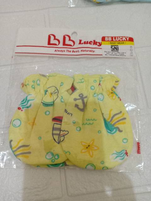 Bb Lucky_sarung tangan kaki bayi / stk bayi / stk baby lucky / sarung tangan bayi  / sarung tangan