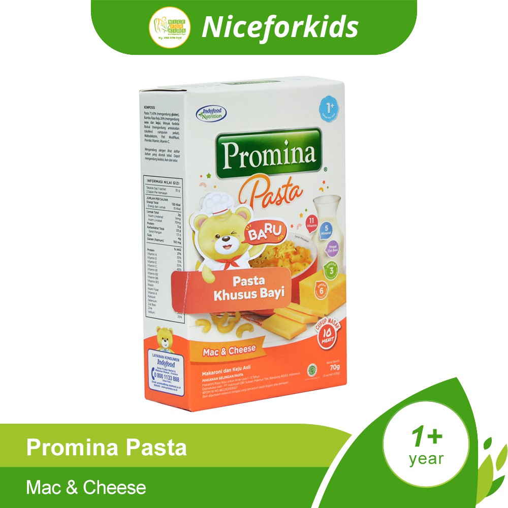 Promina Pasta Mac &amp; Cheese 70 gr / Promina Pasta Cemilan Bayi Sehat