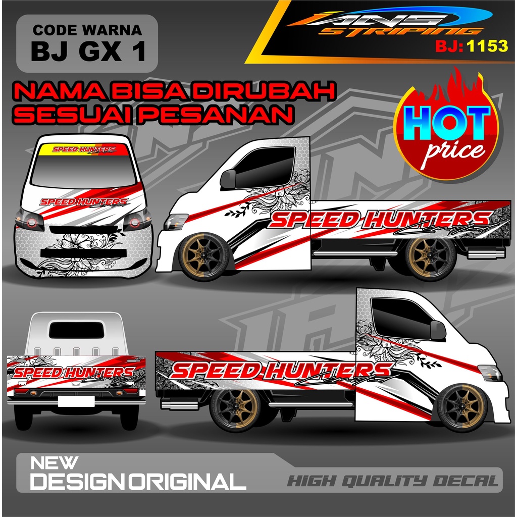 STICKER DECAL FULL BODY GRANMAX , PICK UP, CARRI, L300 / VARIASI STIKER FULL PICK UP GRANMAX CARRY / DECAL GRANMAX / STICKER PICK UP