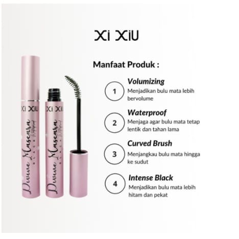 XI XIU / XIXIU DIVANE MASCARA WATERPROOF MASKARA BULU MATA HITAM