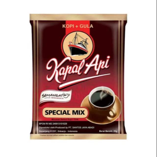 

10 SACET KOPI KAPAL API SEPECIAL MIX