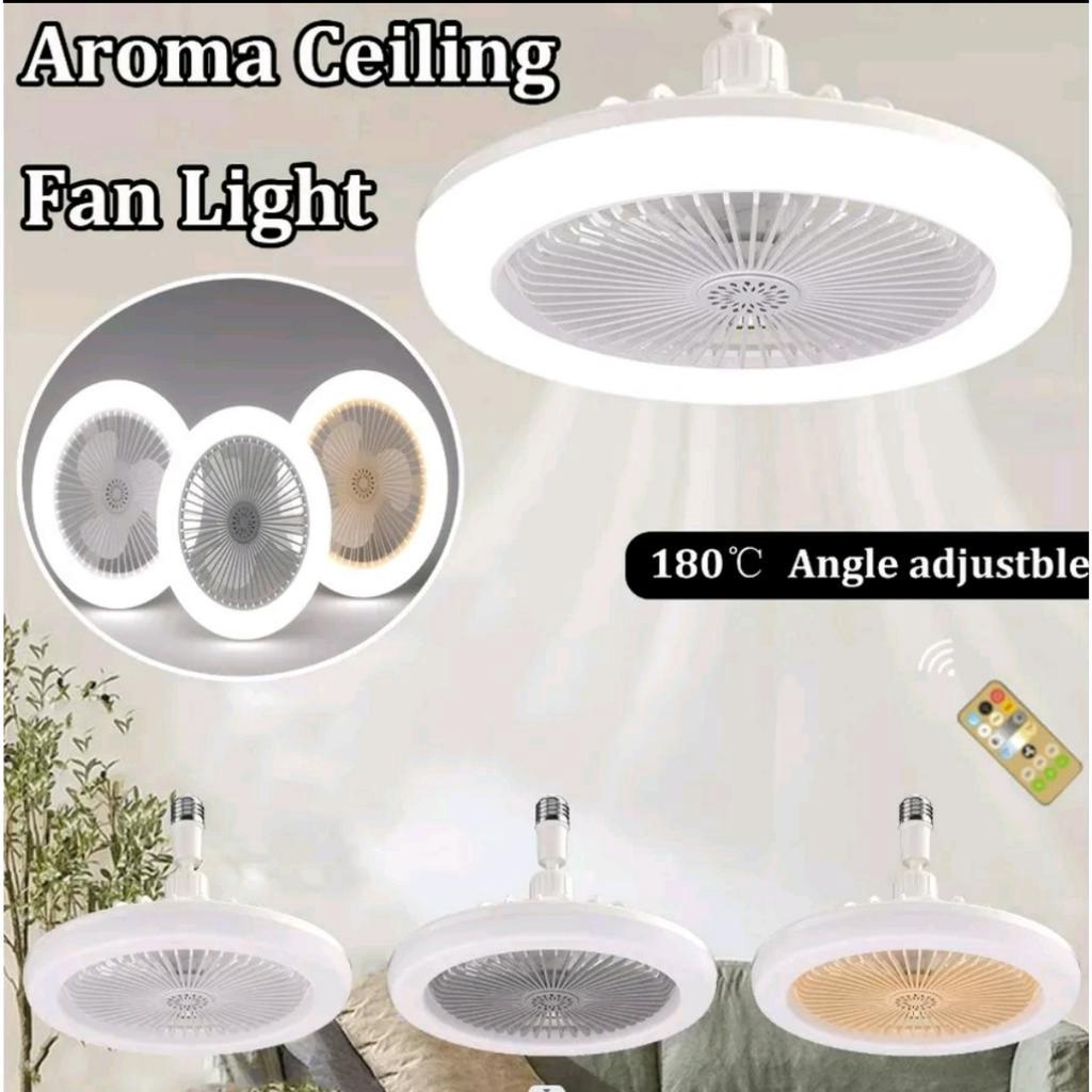 Barangunik2021 -Aromatherapy Fan Lamp Light / Lampu Kipas Aroma Terapi E27 Multifungsi