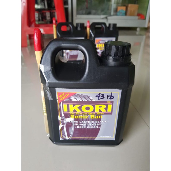 penghitam ban Semir ban Mobil motor 1 liter Ikori Hitam wetlook Original