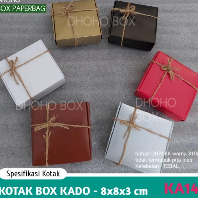 

[COD] kotak kado murah 8x8 ka14 | kardus gift box dus souvenir aksesoris [COD]