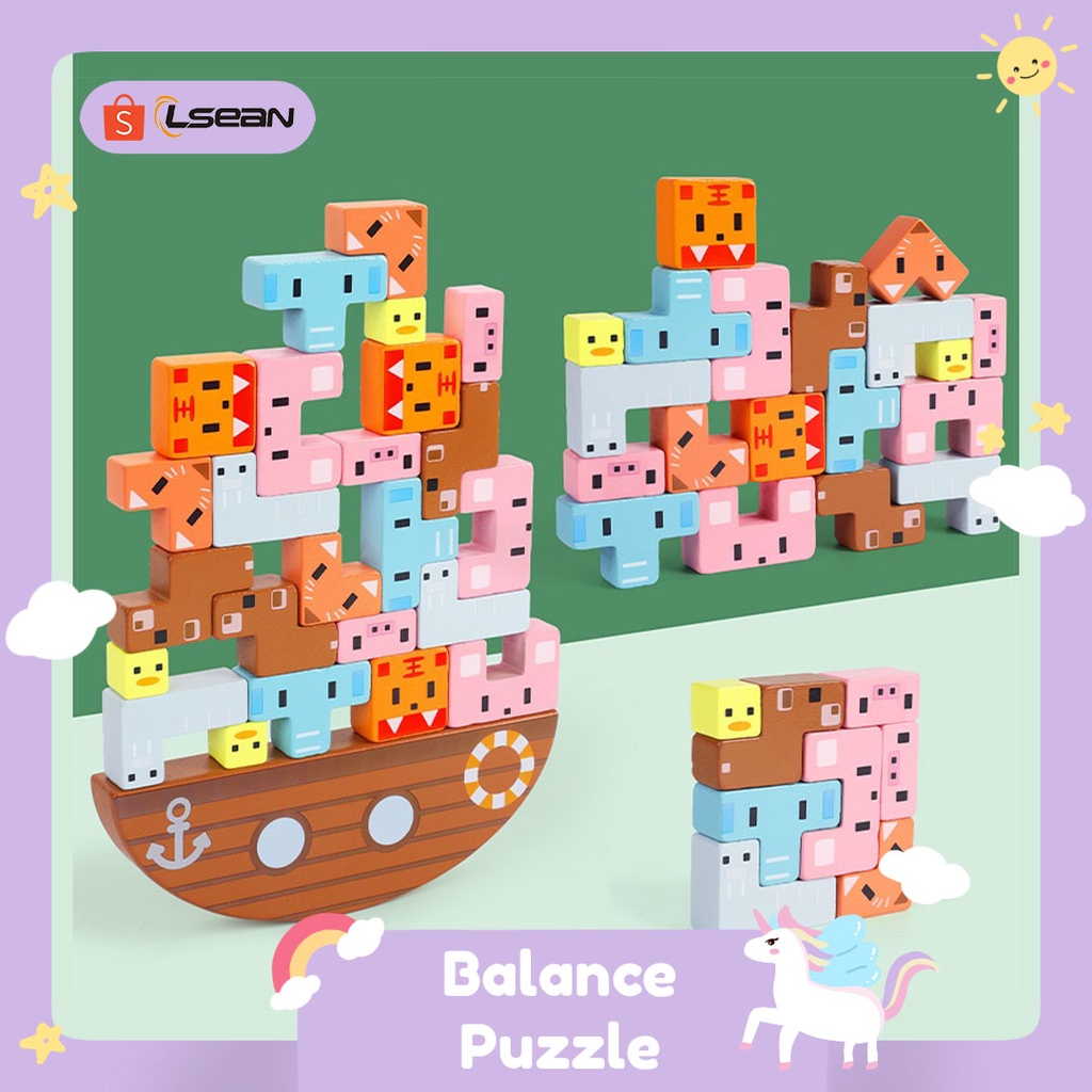 MAINAN EDUKASI &amp; MOTORIK ANAK | BALANCING PUZZLE FOR KIDS