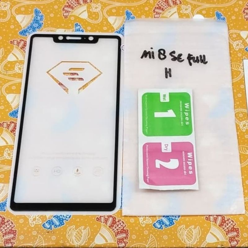 XIAOMI REDMI 8 / REDMI 8A , MI 8 SE , REDMI NOTE 6 , MI 8 , REDMI 7 tempered glass full kaca gorila