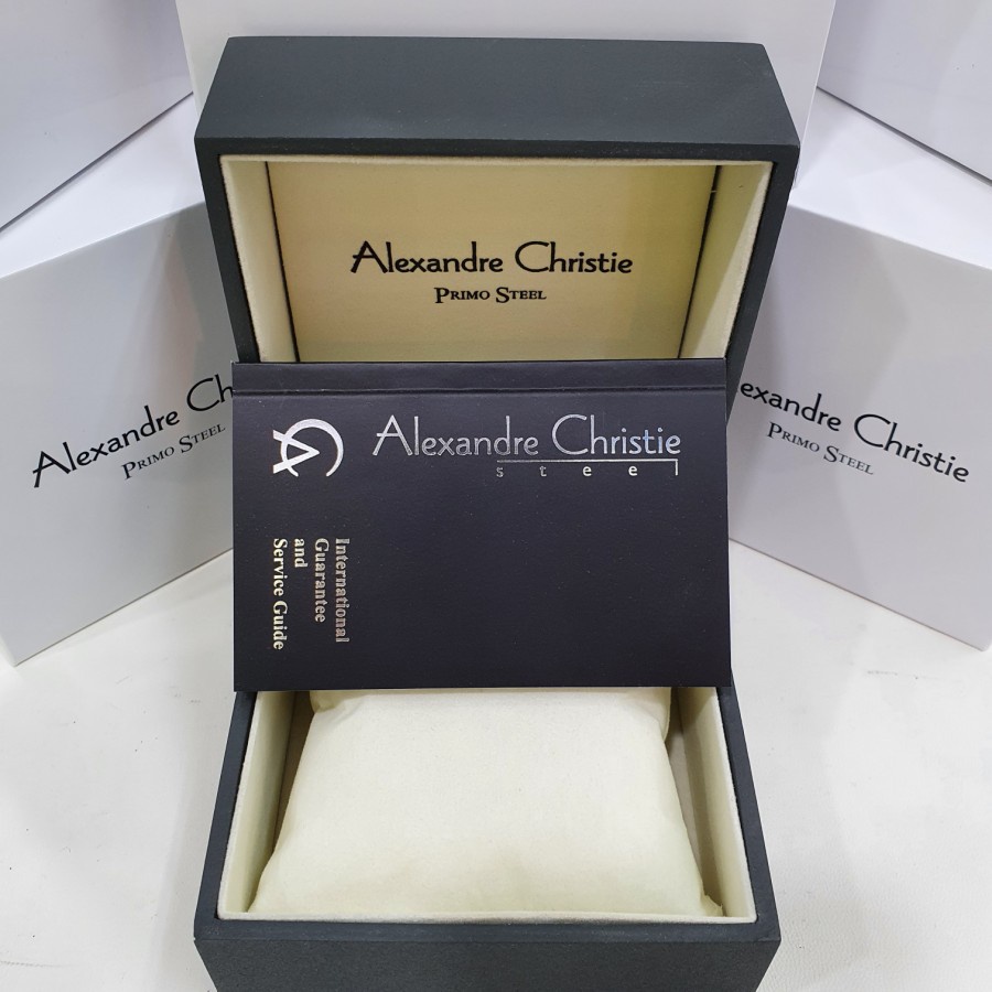 ORIGINAL Jam Tangan Pria &amp; Wanita Couple Pasangan Alexandre Christie AC 1034 / AC1034 / 1034 Garansi Resmi 1 Tahun, Stainless